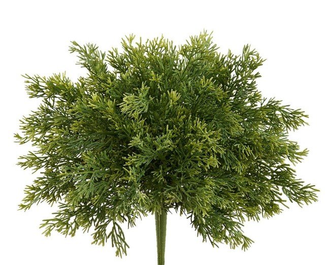 12" Soft Juniper Bush, Green