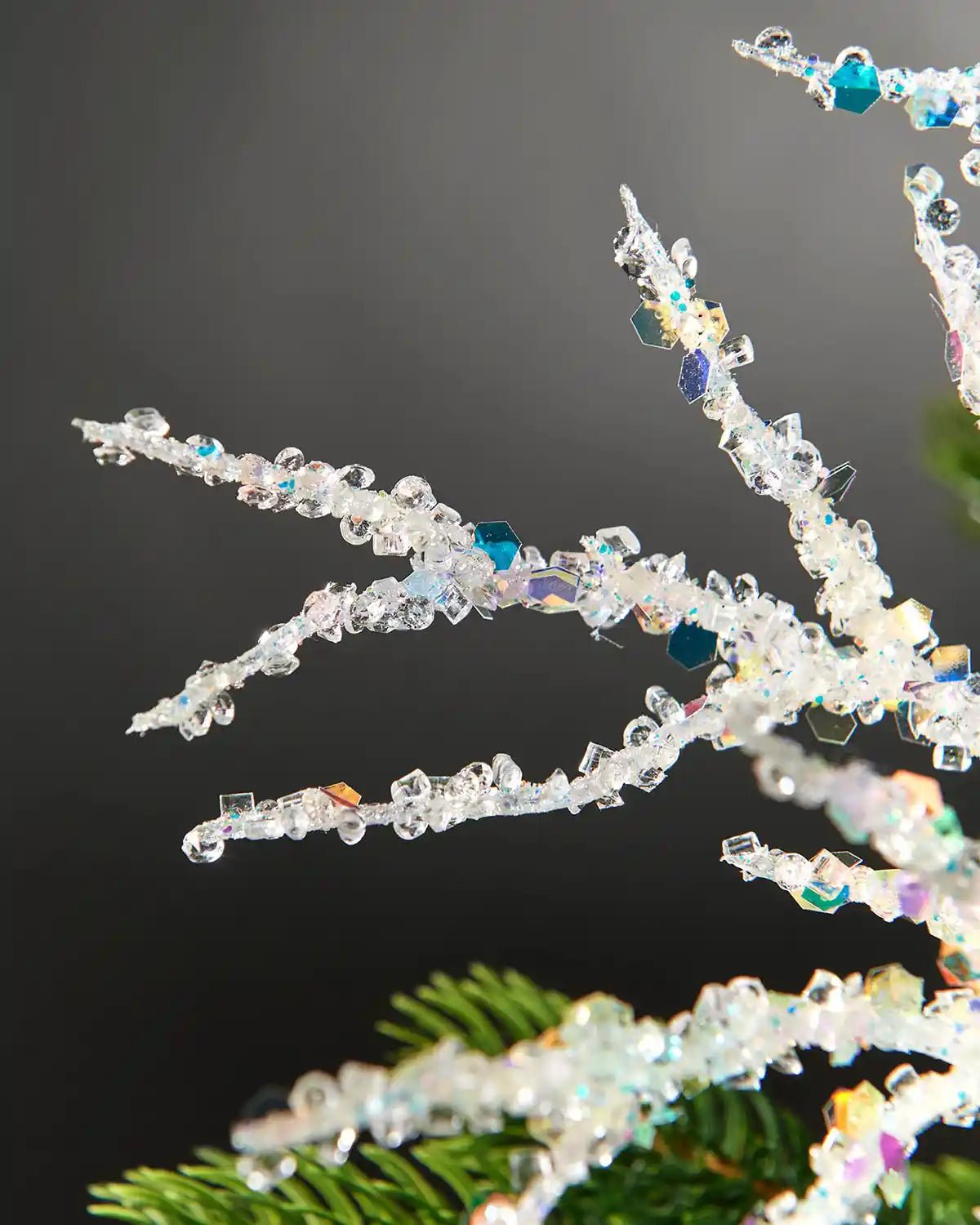 Beaded Crystal Spray, White, 65 cm - Image 4