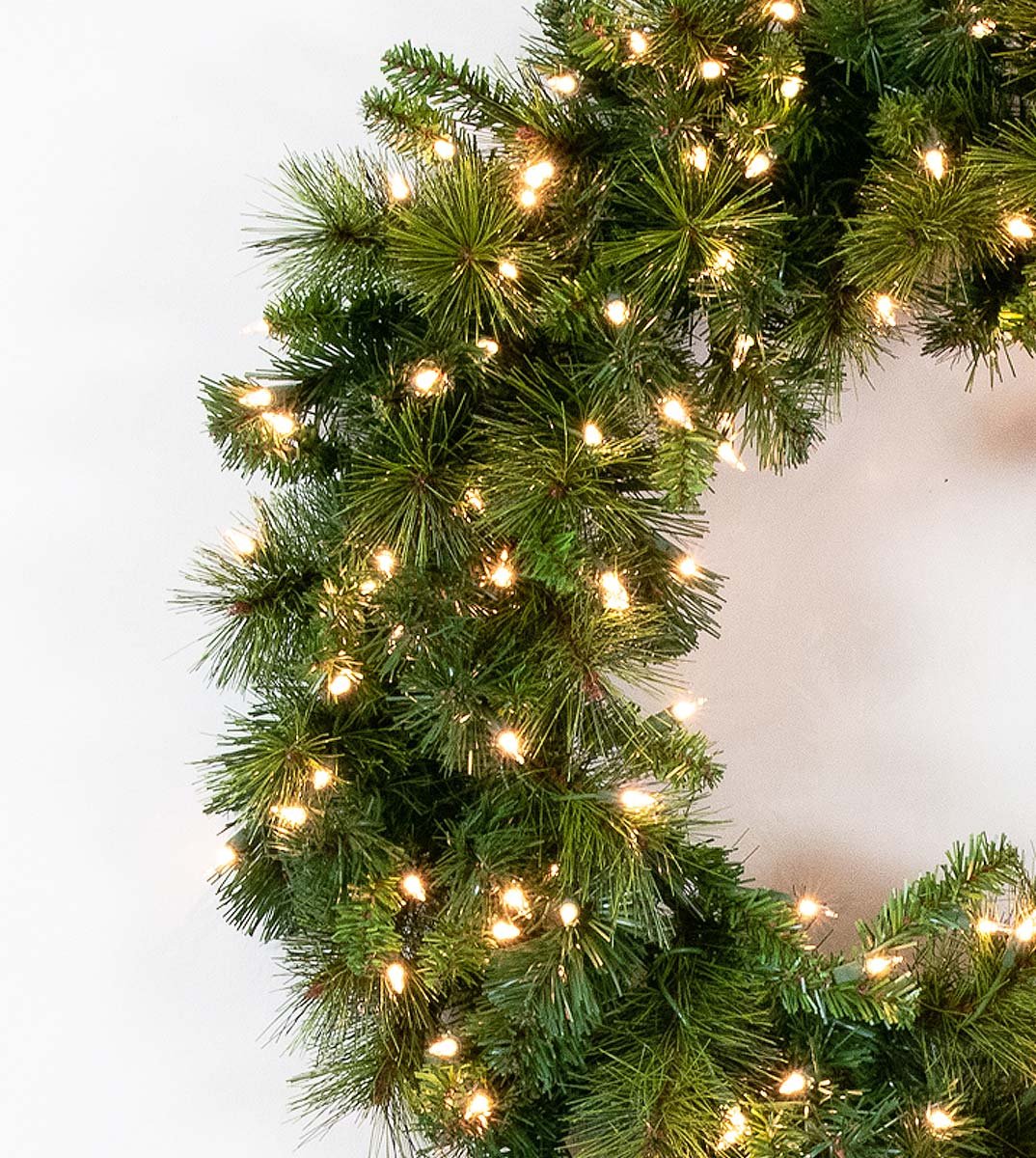 9'X14" Brighton Pine Garland - Clear
