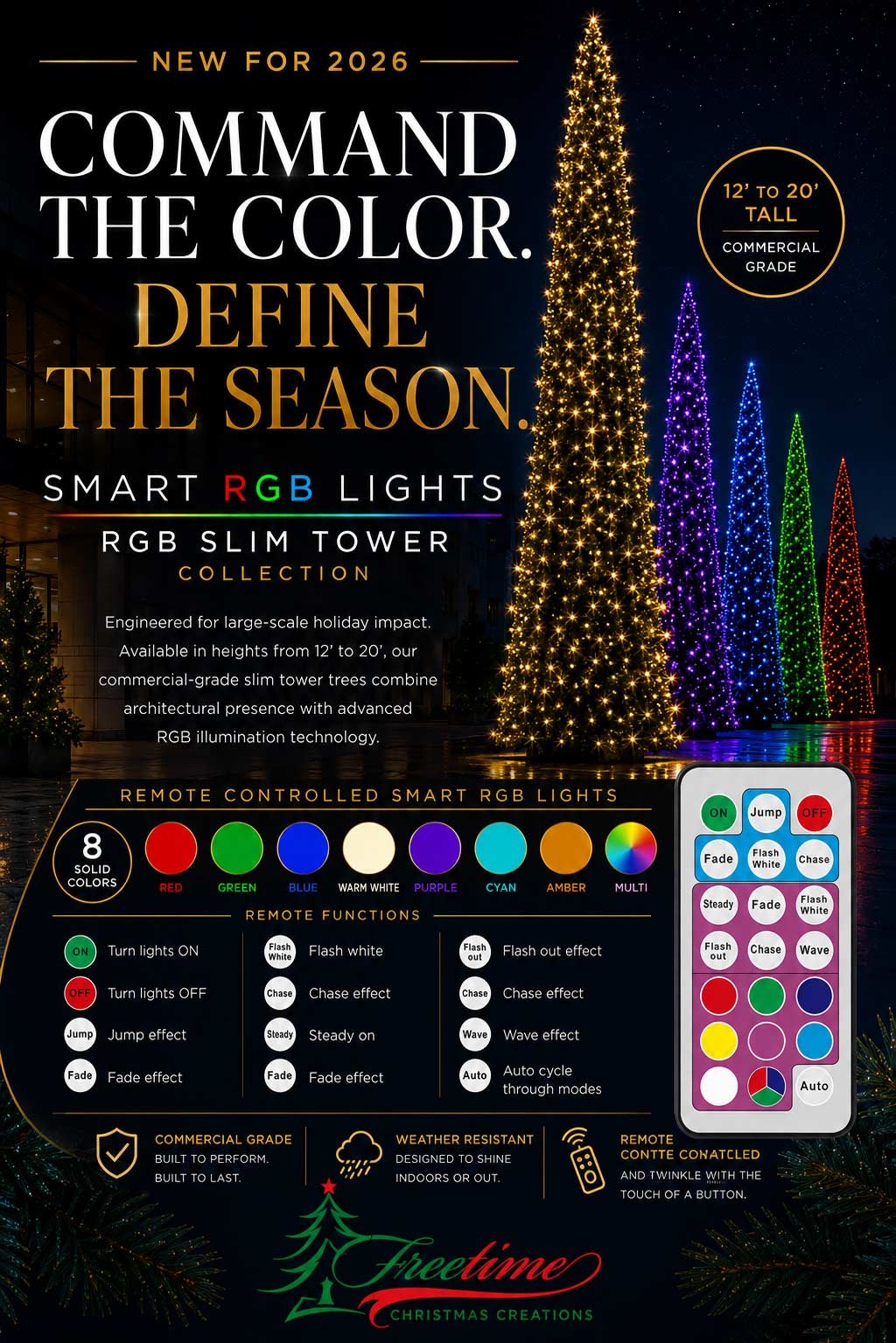16' Slim Tower Tree-RGB LED - Image 10