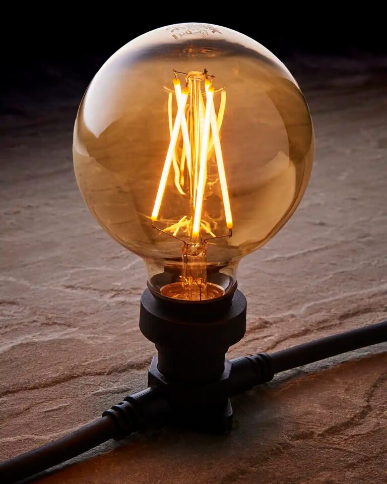 Festoon Series 4W E27 Globe Filament LED Bulb, Warm White