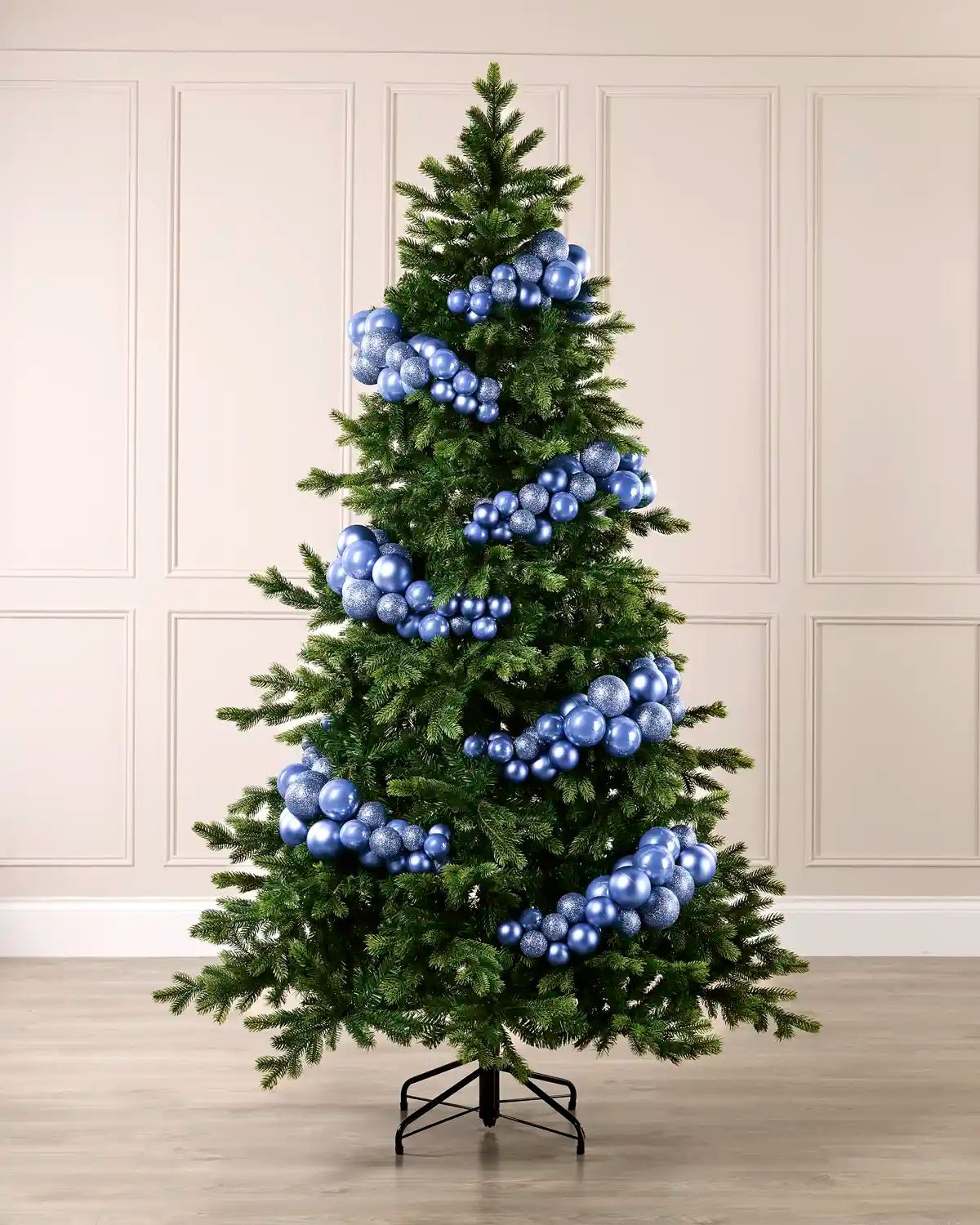 Ice Blue Bauble Cluster Arch, 60 cm