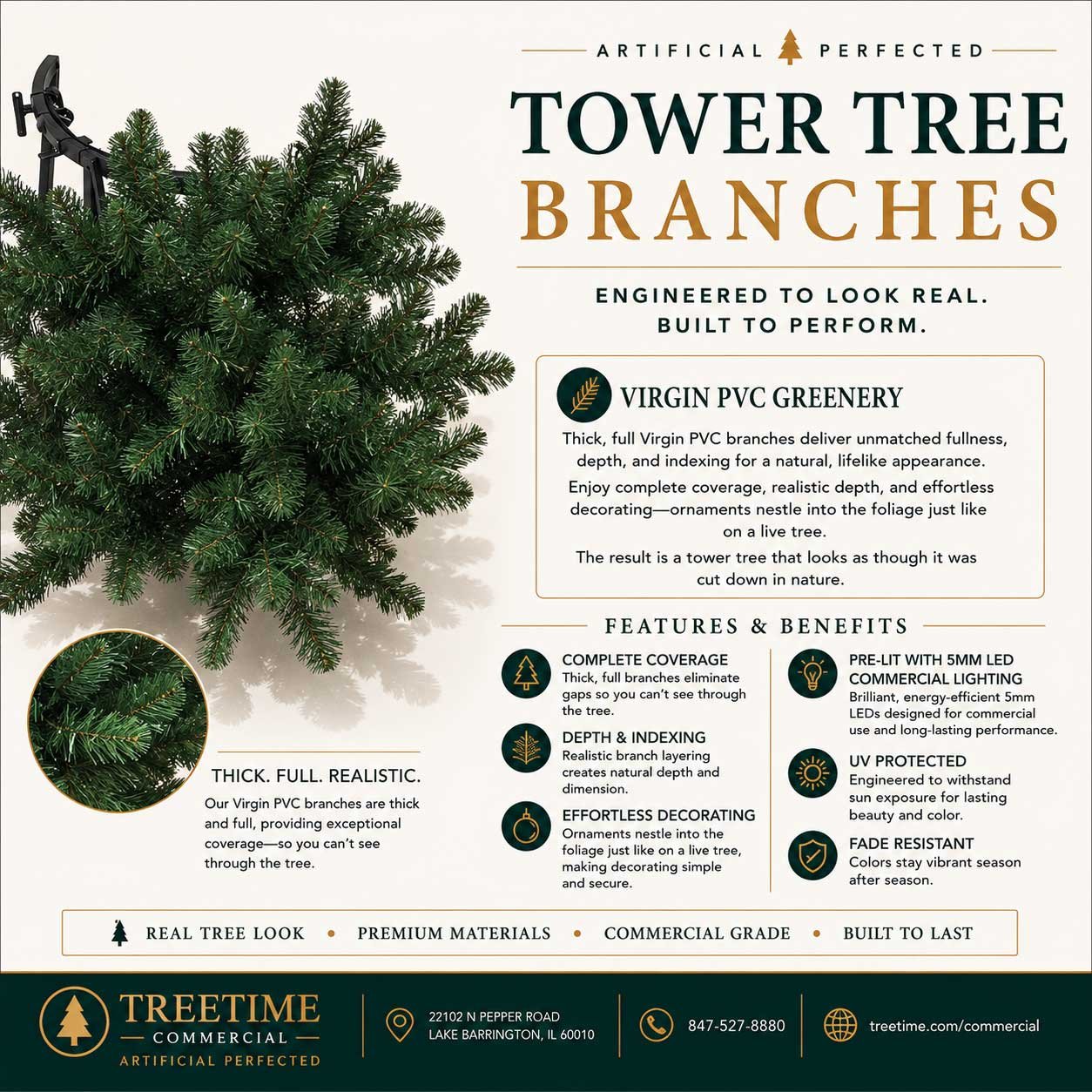 16' Slim Tower Tree-RGB LED - Image 6