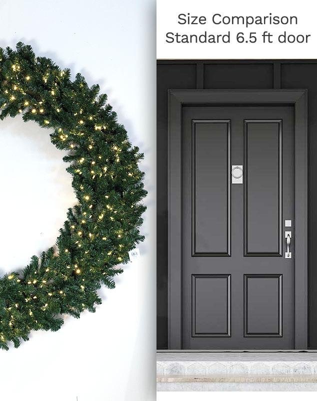 96" Radiant Wreath - Clear LED - Image 4