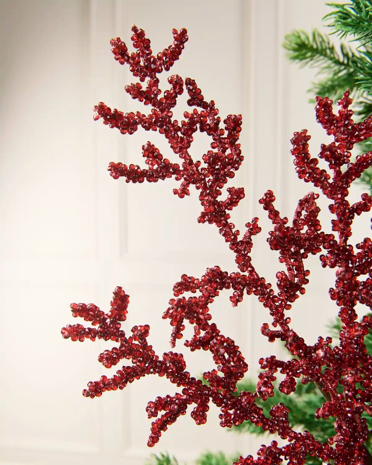 Beaded Crystal Spray, Red, 76 cm - Image 2