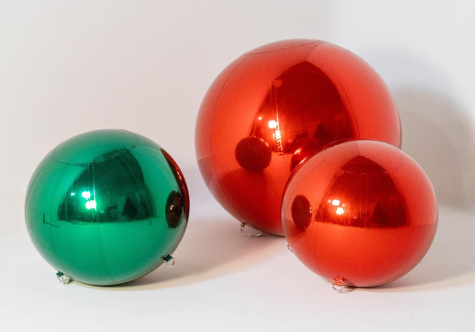 Emerald Green Inflatable Ornament 15.75" Dia - Image 3
