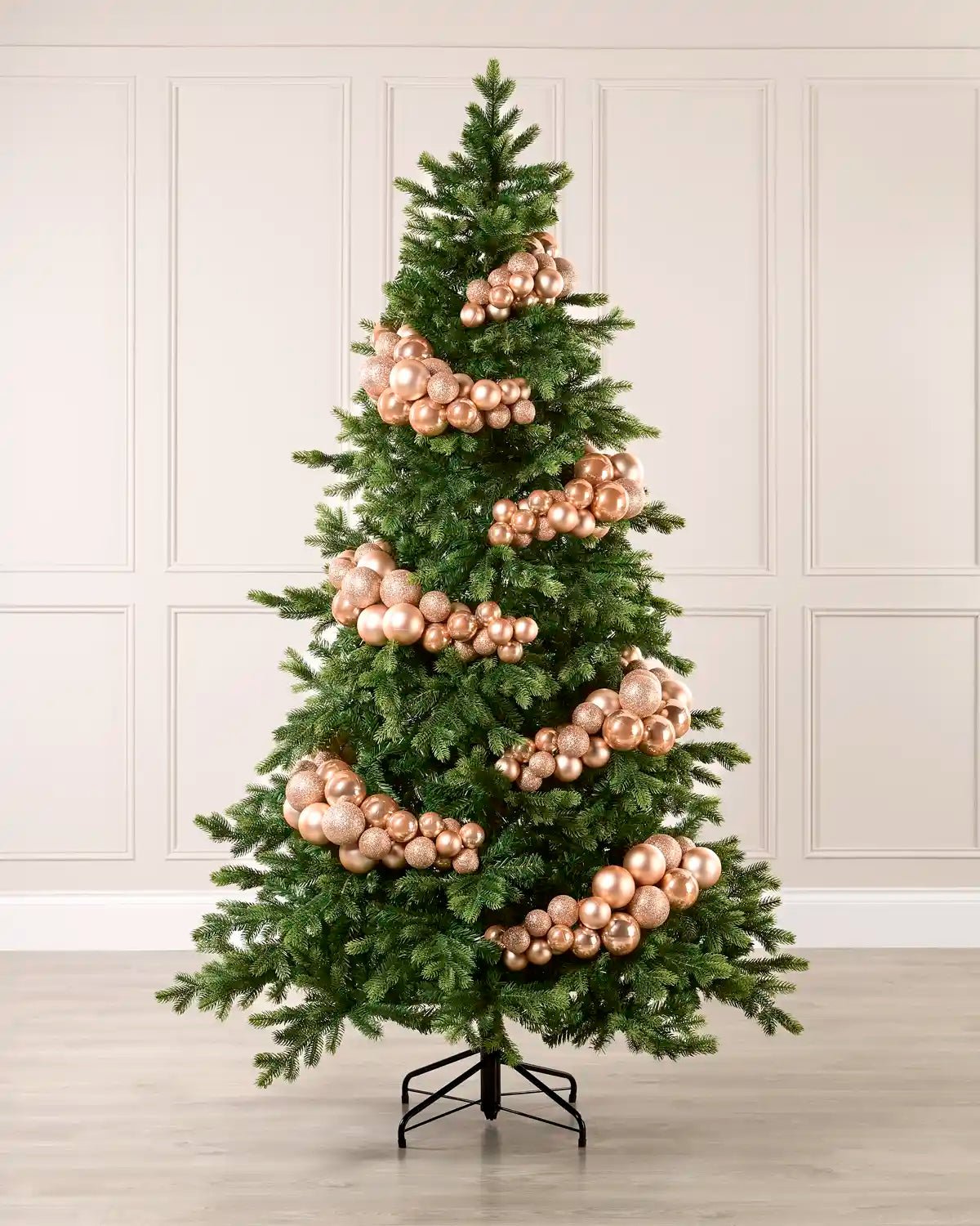 Rose Gold Bauble Cluster Arch, 60 cm