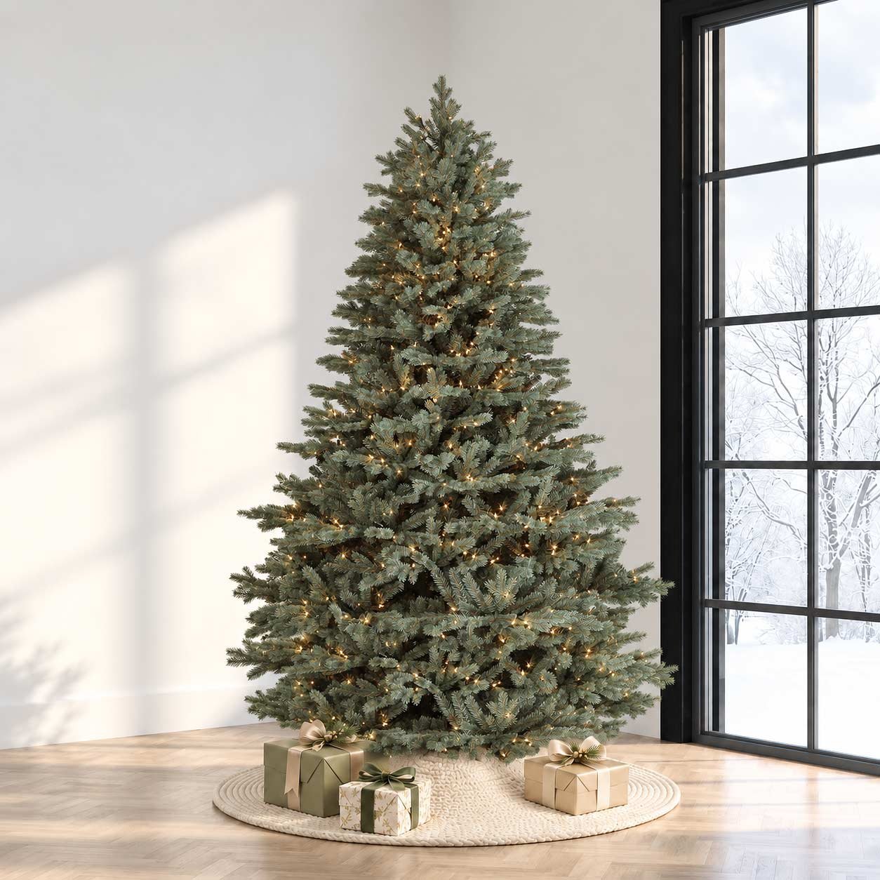 6.5' Savoy Blue Spruce Tree-ColorChange 3mm LED PowerPole