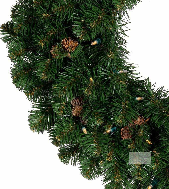 24" Scottsdale Spruce Wreath - Unlit - Image 2