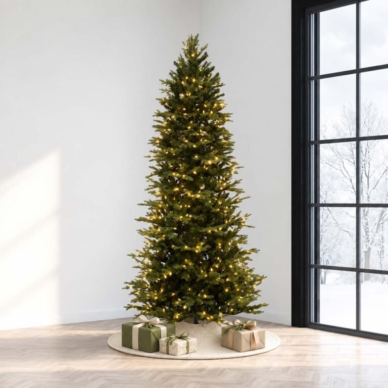 7.5' Slim Anderson Fir Tree-ColorChange 3mm LED PowerPole