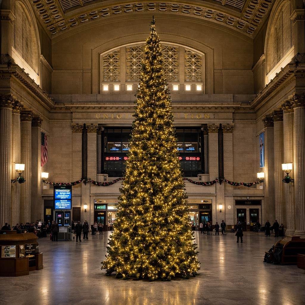 12' Slim Tower Tree-RGB LED