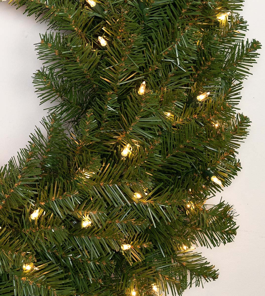 18' X 14" Ashton Spruce Garland - Clear LED - Image 2